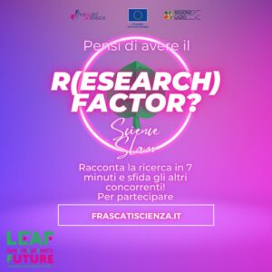 Notte Europea dei ricercatori presenta R-Factor